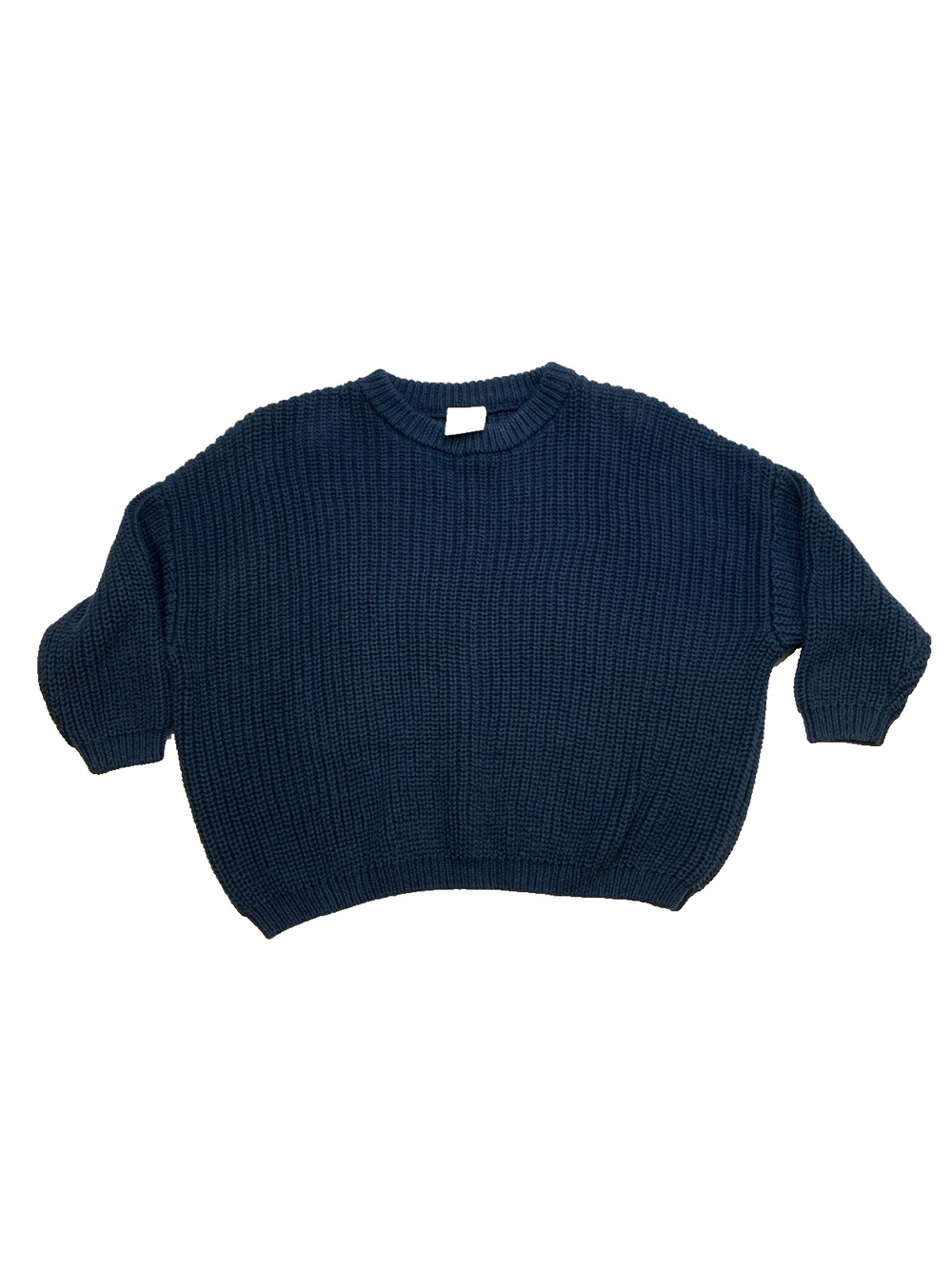Sova Baby Ribbed Knit Pullover Sweater Blue 6-12 Months Unisex